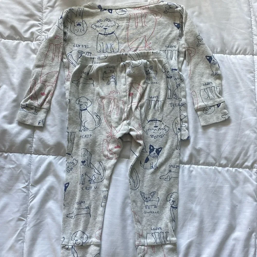 Charters- girls dog pajamas- 2 piece- size 24 months